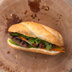 Bánh Mì Bò Mỹ Nướng Mỡ Chài